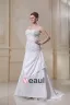 Satin Organza Ruffle Beading Sweetheart Court Plus Size Bridal Gown Wedding Dress