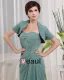 Sweetheart Short Sleeve Zipper Ruffle Floor Length Chiffon Mother of the Bride Dress