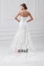 Taffeta Flower Applique Sequins Sweetheart Court Train Tiered Sheath Wedding Dress