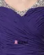 Chiffon Frynse Rund Hals Gulv Lengde Modre Av Bruden Gjester Kjoler