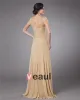 Chiffon Beading Floor Length Mothers of Bride Guests Dresses