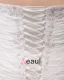 Satin Chiffon Ruffle Embroidery Court Large Size Bridal Gown Wedding Dress