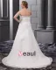 Satin Chiffon Ruffle Embroidery Court Large Size Bridal Gown Wedding Dress