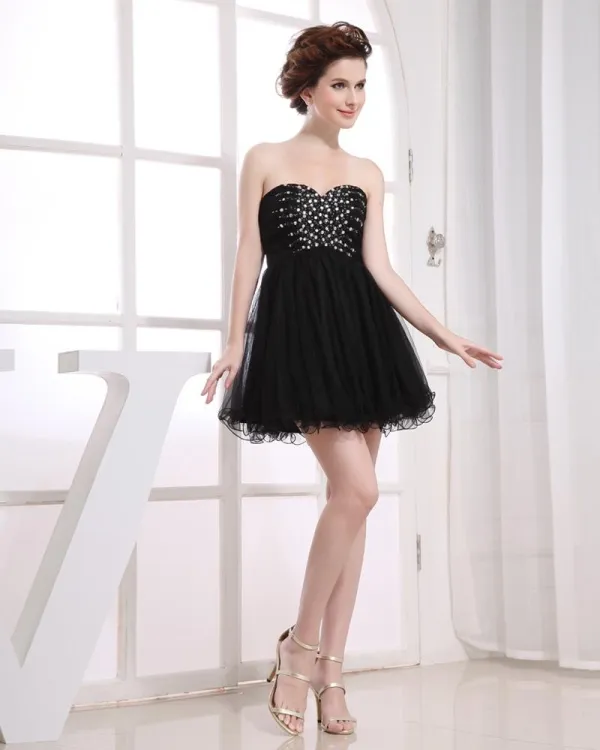 Strapless Gauze Dress