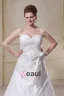 Concepteur A-ligne Bretelles En Satin Dentelle Plus La Robe De Mariage De Taille