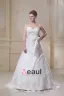 Concepteur A-ligne Bretelles En Satin Dentelle Plus La Robe De Mariage De Taille