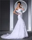 Lace Ruffle Beaded Embroidered Sweetheart Court Mermaid Bridal Gown Wedding Dresses