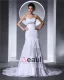 Lace Ruffle Beaded Embroidered Sweetheart Court Mermaid Bridal Gown Wedding Dresses