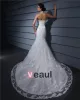 High Neck Lace Applique Court Sheath Bridal Gown Wedding Dress