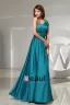One Shoulder Flower Pleated Floor Length Zipper Sleeveless Silk Charmeuse Woman Bridesmaid Dresses