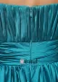 One Shoulder Flower Pleated Floor Length Zipper Sleeveless Silk Charmeuse Woman Bridesmaid Dresses
