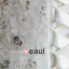Tulle Organza Lace Beading Applique Strapless Floor Length Chapel Train A-Line Wedding Dress