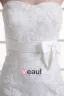 Tulle Flower Bow Sweetheart Court Train Mermaid Wedding Dress