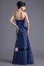 Fashion Pleated Strapless Floor Length Taffeta Bridesmaid Dress