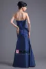 Fashion Pleated Strapless Floor Length Taffeta Bridesmaid Dress