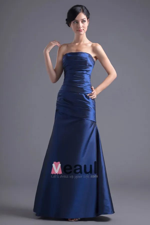 Taffeta Royal Blue Bridesmaid Dresses