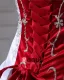 Ball-Gown Sweetheart Court Train Satin Wedding Dress With Embroidered Beading Sequins