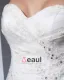 Sweetheart Floor Length Beading Lace Organza Chapel Train Women Mermaid Wedding Dress