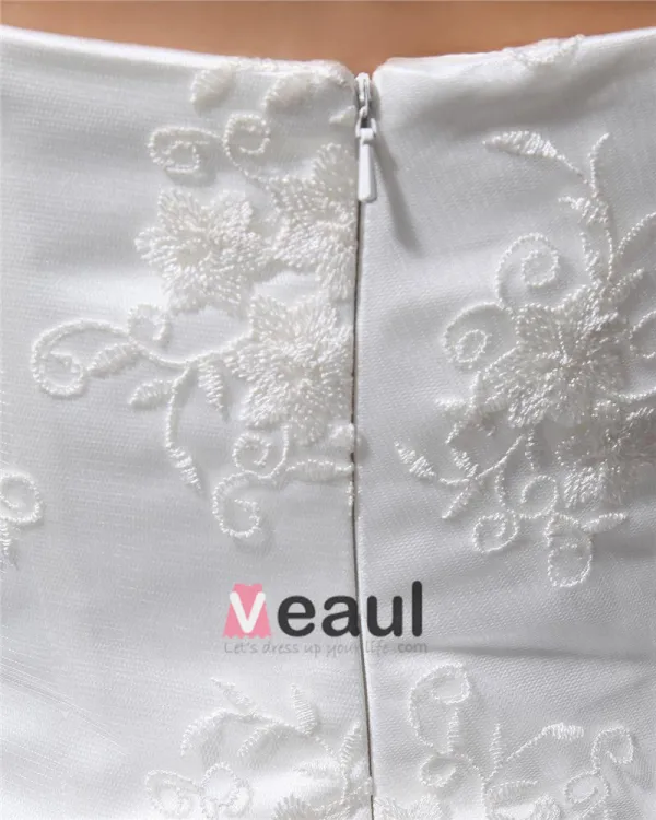 Sweetheart Floor Length Beading Lace Organza Chapel Train Women Mermaid Wedding Dress