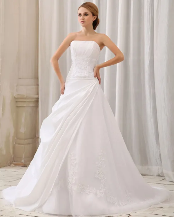 Back Zipper Wedding Dress