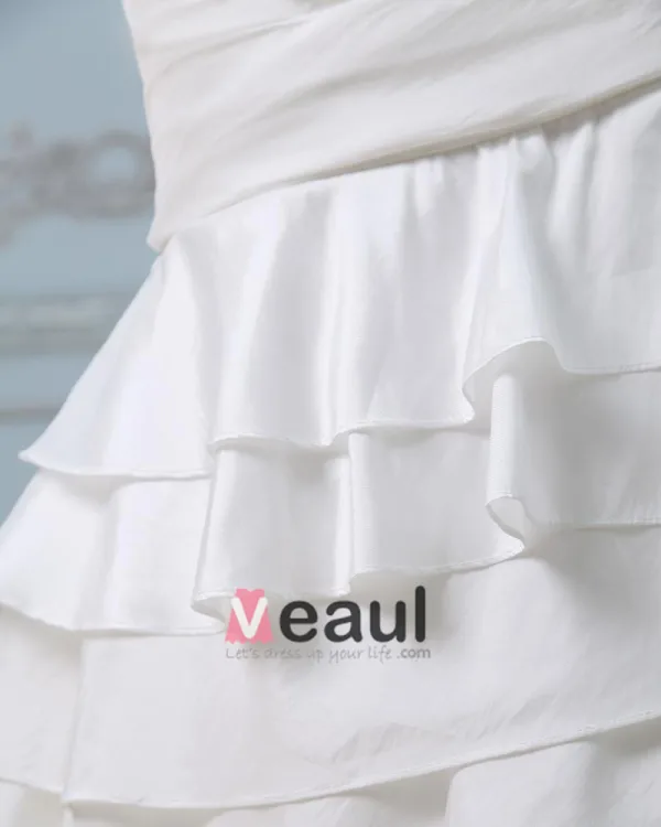 Ruffle Sweetheart Neck Beading Belt Taffeta Mermaid Wedding Dress