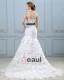 Ruffle Sweetheart Neck Beading Belt Taffeta Mermaid Wedding Dress