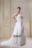 Taffeta Sweetheart Chapel Train A-Line Bridal Plus Size Wedding Dress