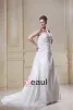 Taffeta Sweetheart Chapel Train A-Line Bridal Plus Size Wedding Dress
