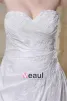 Taffeta Sweetheart Chapel Train A-Line Bridal Plus Size Wedding Dress