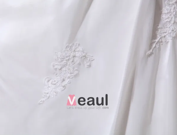 Taffeta Sweetheart Chapel Train A-Line Bridal Plus Size Wedding Dress