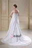 Taffeta Sweetheart Chapel Train A-Line Bridal Plus Size Wedding Dress
