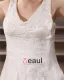 A-ligne Col En V Balayage Sans Manche Plus La Robe De Mariée De Taille