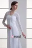 Chiffon Ruffle V Neck Court Train Empire Wedding Dress
