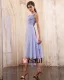 Beautiful Ruffle V-Neck Tea-length Chiffon Mothers of Bride Special Guests Dress