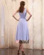 Beautiful Ruffle V-Neck Tea-length Chiffon Mothers of Bride Special Guests Dress