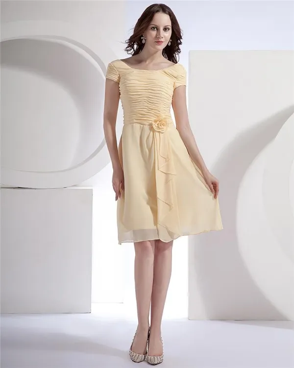 Cream bridesmaid dresses on sale short