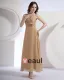 Chiffon Ruffle V-Neck Floor Length Bridesmaid Dresses