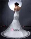 Satin Lace Round Neck Chapel Mermaid Bridal Gown Wedding Dress
