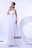 Chiffon Empire One Shoulder Sweetheart Chapel Train Wedding Dress