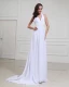 Chiffon Halter Court Empire Bridal Gown Wedding Dress