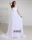 Chiffon Halter Court Empire Bridal Gown Wedding Dress