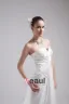 Fashion Chiffon Charmeuse Pleated Sweetheart Court Train Floor Length Empire Wedding Dress