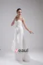 Fashion Organza Charmeuse Pleated Sweetheart Court Train Floor Length Empire Wedding Dress