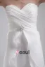 Fashion Organza Charmeuse Pleated Sweetheart Court Train Floor Length Empire Wedding Dress