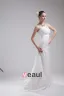 Mode Taffetas Longueur De Plancher De Robe De Mariée Bustier Empire Plisse