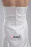 Mode Taffetas Longueur De Plancher De Robe De Mariée Bustier Empire Plisse