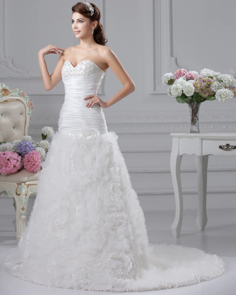 Blomst Krusning Kjaereste Domstol Imperium Brudekjoler Bryllupskjoler