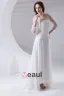 Square Pleated Beading Floor Length Chiffon Lace Woman Empire Wedding Dress