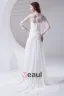 Square Pleated Beading Floor Length Chiffon Lace Woman Empire Wedding Dress