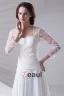 Square Pleated Beading Floor Length Chiffon Lace Woman Empire Wedding Dress